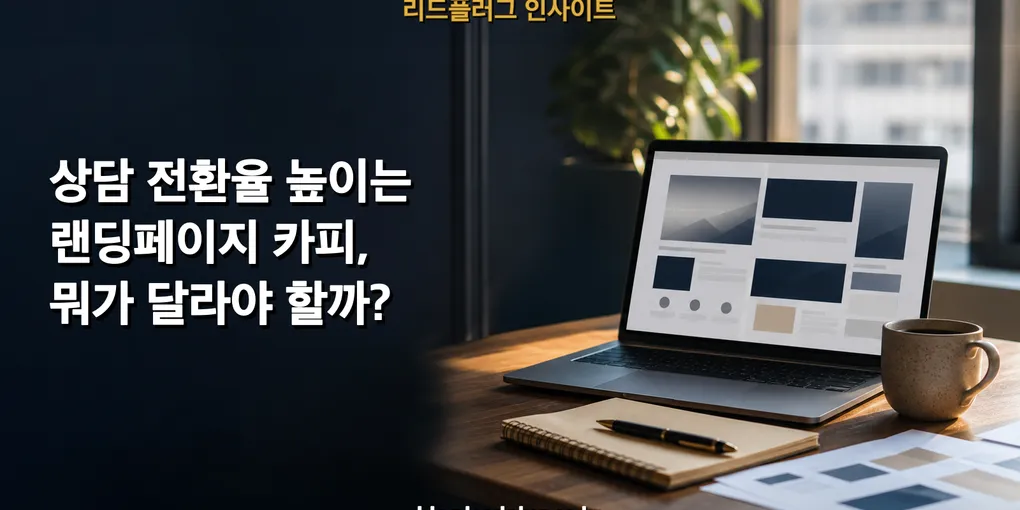 상담 전환율 높이는 랜딩페이지 카피, 뭐가 달라야 할까?